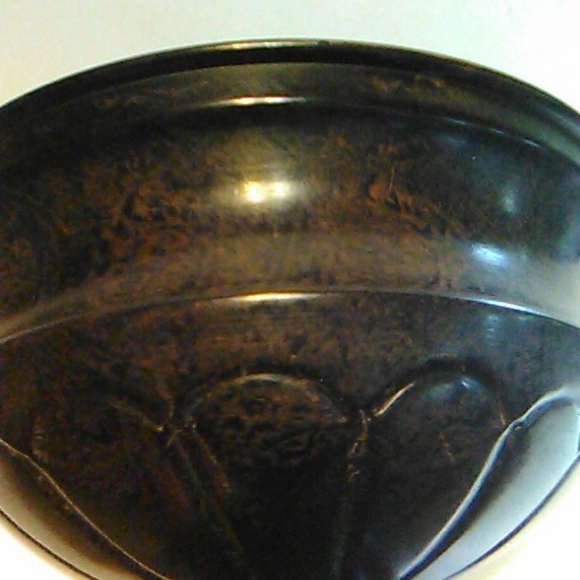 Black/Brown Metal Bowl - Picture 3 of 5